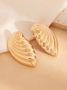 1 paire de boucles d'oreilles vintage à la mode, créatives, géométriques et métalliques en spirale. Des boucles d'oreilles uniques de design asymétrique et minimaliste pour femmes, à porter au quotidien et pour diverses occasions. Bijoux décoratifs et charmants.