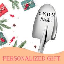 1pc Stainless Steel Ice Cream Spoon, Portable Ice Cream Scoop For Kitchen & Dining - Multicolor - View 10