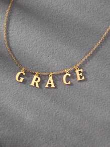 Collier personnalisé avec initiale pour femmes, collier avec lettre A-Z, collier en acier inoxydable, cadeau de la Saint-Valentin pour votre petite amie, vintage, sobre, élégant, mode automne, old money, fête des mères, pour anniversaires, remise des diplômes, bal de promo, soirée, fournitures scolaires, pour adolescents, élèves de collège, lycéens, étudiants d'université, première année, deuxième année, première année