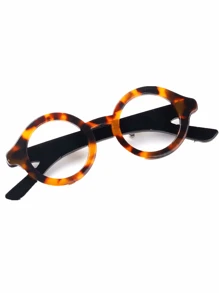 1pc Stylish Acrylic Leopard Print Brooch Pin, Suitable For Women's Daily Wear - Brown - View 1