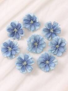 50 件/20 件人造樱花头人造花婚礼派对鞋帽 DIY 花环装饰，散装迷你花朵工艺品人造花头 - 彩色 - 查看 25