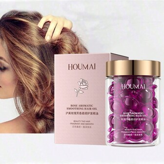 玫瑰有香味持久頭髮護理精油,保濕&滋養乾&破損頭髮