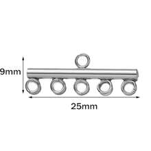 5 Stücke goldene Edelstahl mehrschichtige Ketten Verschlüsse, Ohrringverschlüsse, Kettenglieder für DIY Armbänder und Schmuckherstellung, nicht verblassend