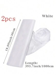 1卷/2卷/5卷白色薄纱，婚礼仪式装饰，瑞士薄纱面料，适用于婚礼椅装饰，白色薄纱竹椅，婚礼装饰，婚礼用品，DIY缝纫网纱婚礼装饰，婚礼仪式派对用品，耐用面料，新娘送礼会装饰 - 白色 - 查看 15