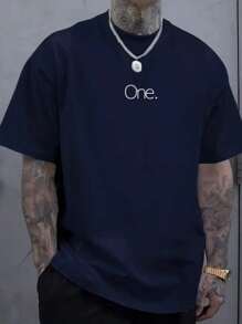 Camiseta Masculina One 100% algodao manga curta gola redonda tendencia