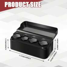 Münzenhalter fürs Auto, tragbare Mini-Wechselgeldbox kompatibel mit Münzen unterschiedlicher Größen, universeller Auto-Münzenorganizer Geldspender, Mini-Wechselgeldbox, zum Organisieren von Münzen, geeignet für die meisten Autos