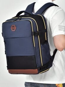 New Large Capacity Dual Shoulder Laptop Backpack, Computer Bag For Travel, Sports, Weekends - Fits Notebook, Stylish & Casual Design, Great Gift For Friends, Family, Birthdays, Holidays Christmas Thanksgiving Gifts For Men Funny Gifts Vacation Boyfriend Gifts Multi-Functional Outdoor Portable Fashionable Casual Student Hiking Dad Gifts Bag For Men Travel Essentials Holiday Essentials School Bag Camping Travel Bag Gym Bag Sports Bag Bags Summer Back To School Beach Bag Beach Laptop Case The Sporty Life Summer Bag Springbreak Bag Pack Hiking Bag Weekend Bag Backpacks Travel Must Haves Large Bag Step Into Spring - Multicolor - View 9