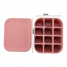 1 Pc Reusable Baby Silicone Food Container, Silicone Baby Food Freezer Storage Tray With Leak Proof Lid 4 Compartment 6 Compartment 12 Compartment Ice Tray, Steamed Cake Food Mold Homemade Baby Food Freezer Mold - Multicolor - View 18