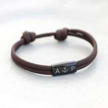 Personalized Men Bracelet Custom Sailing Rope Bracelet Custom Engraving Partner Bracelet Unisex Bracelet Christmas Gift