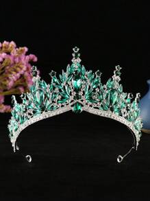 1 Peça Tiara de Noiva Premium com Strass, Adequada para Uso em Casamento, Festa, Aniversário de Mulheres