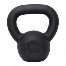 20LBS Solid Cast Iron Kettlebells Ideal For Strength Training, Building Muscles