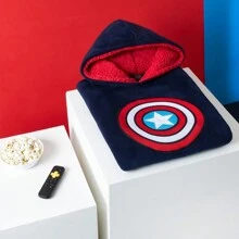 Marvel Oversized Hoodie Blanket And Avengers Black Panther Captain America Iron Man Gift - Multicolor - View 2