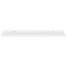 Stylish Set Of 4 White Wall Shelves 80cm Modern Display Storage Solution Outdoor Decor - White - View 3