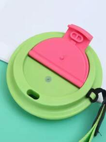 Copo com Tampa de 450ML Com Alça de Porta-Copo para Suco / Café / Refrigerante