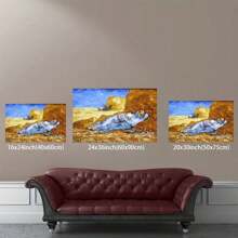 Wieco Art Noon By Vincent Van Gogh Famous Oil Paintings Reproduction Classic Canvas Prints Wall Art Pictures For Home Office Decorations Modern Stretched And Framed Abstract Landscape - Framed - View 5