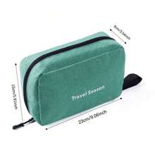 1 pièce Sac de toilette pliable organisateur Sac de rangement suspendu Sac de maquillage de salle de bain Cas de séparation sèche et humide Sac cosmétique Sacs de maquillage Organisateur de maquillage Rangement de maquillage