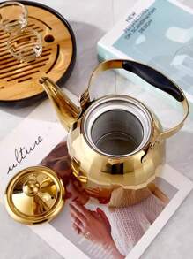 1.0L 不锈钢茶壶配镀金中东风格茶壶 - 彩色 - 查看 3