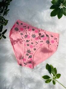 12Pcs Super Comfortable Women Panties High Density Breathable Moisture Wicking Stretchy Intimates Plus Size Cotton Briefs Stylish Prints Assorted Colors Womens Everyday Lingerie Underwear(6 Color Random Delivery) - 彩色 - 查看 7
