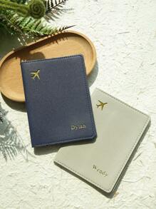 Personalized Passport Cover, Customizable Name Embossing, Passport Holder, Customizable Letters, Travel Wallet, Elegant Card Case, Unique Travel Gift, Birthday Gift, Gift For Friends - New Color - View 3