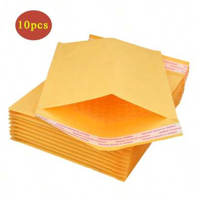 10 pezzi di buste imbottite in carta kraft all'ingrosso, buste da imballaggio imbottite in schiuma per spedizioni, buste antiurto per logistica, imballaggio di abbigliamento per la festa di San Valentino
