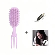 3 合 1 糖果卷发刷 - 温和顺滑造型梳，适合干湿卷发，减少拉扯分离，非常适合女性 - 彩色 - 查看 17