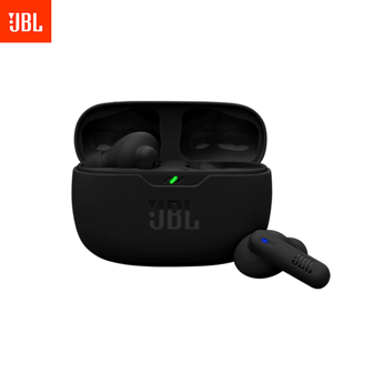 JBL Fone de ouvido Bluetooth WAVE BEAM 2 com cancelamento de ruído ativo Fones de ouvido intra-auriculares IP54 à prova d'água tipo C interface de carregamento preto