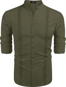 Men Shirts - Yeşil - Görünüm 4
