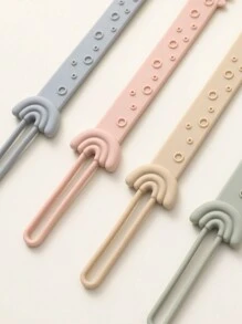 1pc Silicone Pacifier Clips For Baby, One-Piece Dinosaur Pacifier Chain, Babies Teething Chain Toy For Kid Baby Accessories Baby Shower Gift