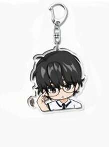 1/7 Pezzi Portachiavi in acrilico con ciondolo a forma di figura di "Lost In The Cloud Cirrus" di stile coreano, accessori per borse, portachiavi, gioielli, regali per fan, accessori per auto, ciondoli per zaini, stile gotico Y2K, portachiavi con porta-badge, regali di Natale per insegnanti, amici, sorelle - Multicolore - Visualizzare 12