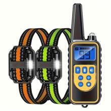 狗爱好者礼物和狗妈妈喜欢遥控电击项圈，狗爱好者礼物和狗妈妈喜欢训练电动项圈，可充电，带 LED 灯、蜂鸣、振动，适用于中型/大型犬 - 彩色 - 查看 8