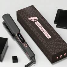 1 Pieza Plancha de Pelo Cerámica con Calentador PTC de Placa Plana de 1.5 Pulgadas, con 1 Guante y 2 Pinzas