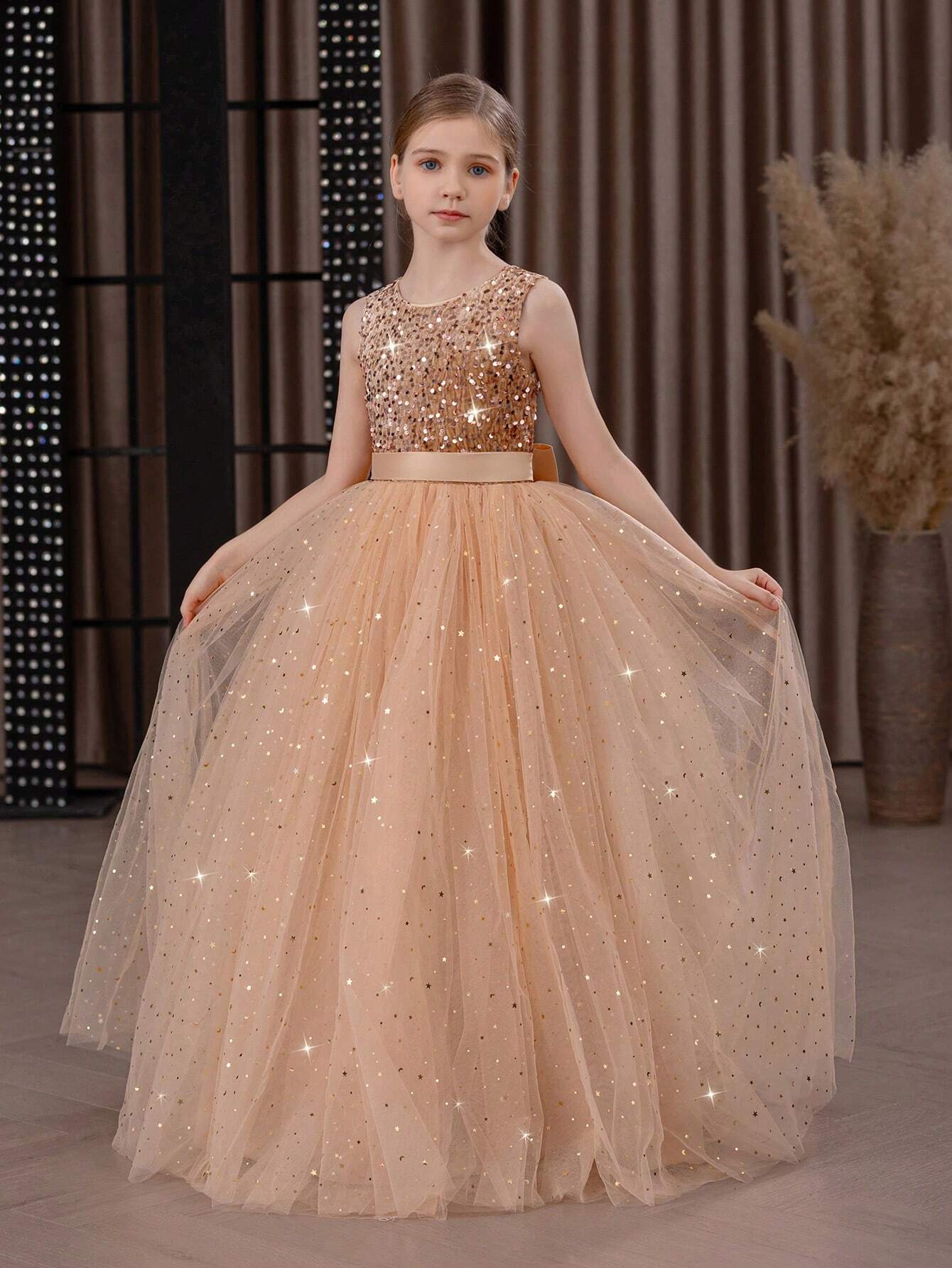 Festliches Kinderkleid Für Hochzeit Geburtstag Und Feiern_voghion.com