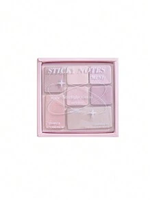 1pc High-Quality Creative Eyeshadow Palette Series Notepad, Colorful Note Pages With Index Stickers Back To School