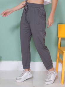 WOMEN'S PANTS, ELASTIC SPORTY - Gris Claro - Ver 5