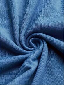 Plus Size Casual Asymmetrical Waist Belt Dress