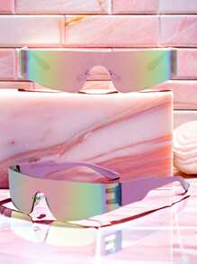 Gafas de aviador vintage retro de moda para mujer - Multicolor - Ver 15