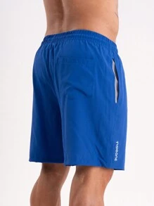Type One Kit 2 Men's Tactel Sports Shorts Tactel Bermuda Shorts With Elastane Summer Running - Royal Blue - View 8