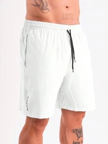 Type One Kit 2 Men's Tactel Sports Shorts Tactel Bermuda Shorts With Elastane Summer Running - Blue and White - View 7