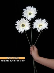 1 CÁI/3 CÁI/7 CÁI, Hoa cúc vạn thọ lụa nhân tạo, Có thể uốn cong và không phai màu - Dùng để trang trí tường hoa tự làm, Bố trí bối cảnh, Bình hoa phòng khách và phòng ngủ, Đám cưới, Tiệc tùng, Trang trí nhà cửa, Đồ nhồi bàn làm việc, Trang trí phòng - nhiều màu - Xem 10