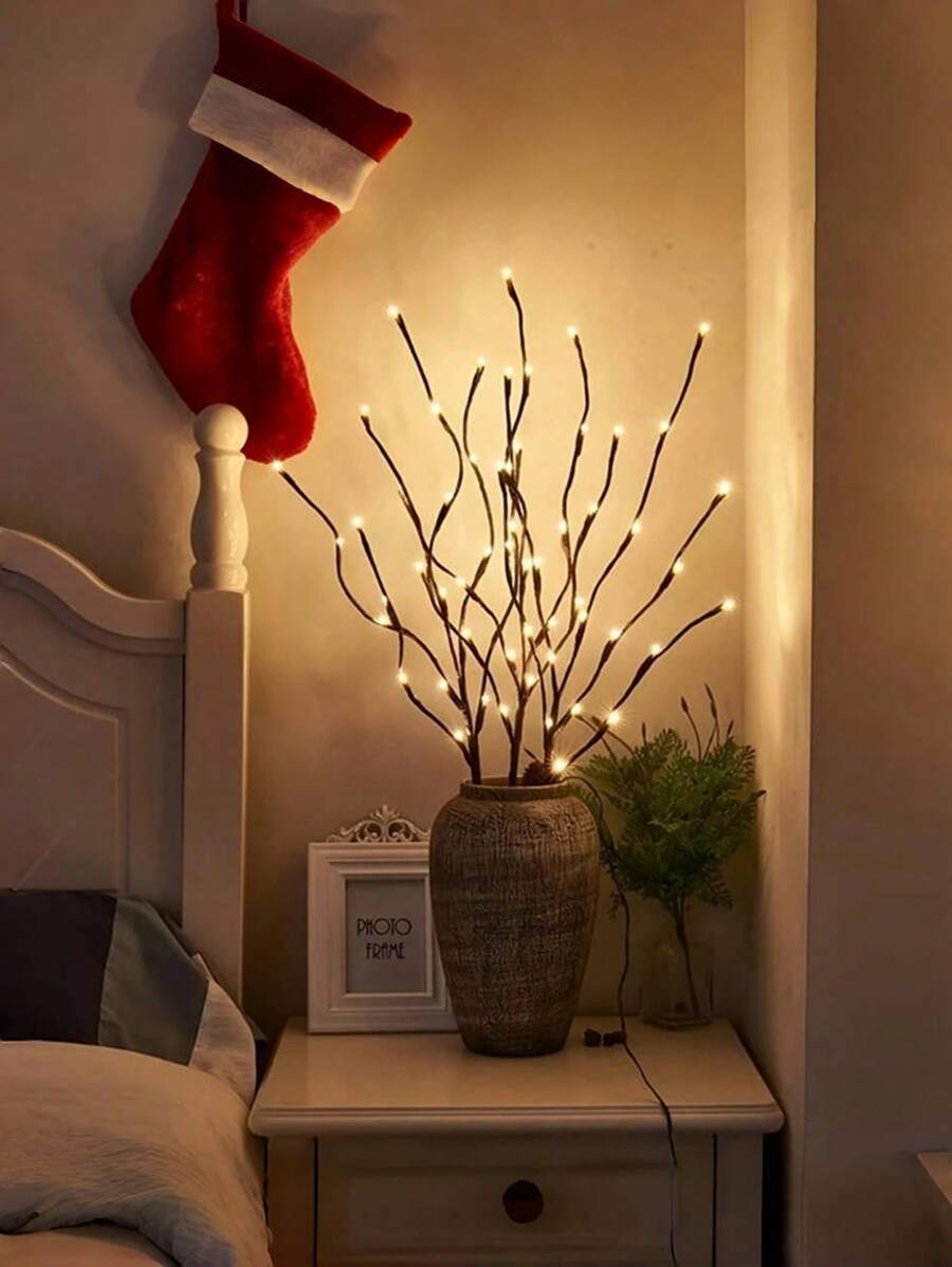 LED Baumzweige Lichterkette 1,5m - Wanddekoration Mit Fernbedienung Warmweiß