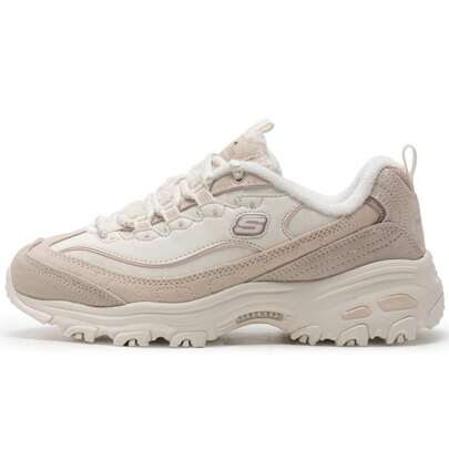 Skechers Tênis esportivos casuais leves D'LITES Series Panda Design para mulheres, estilo nº 150240-NAT