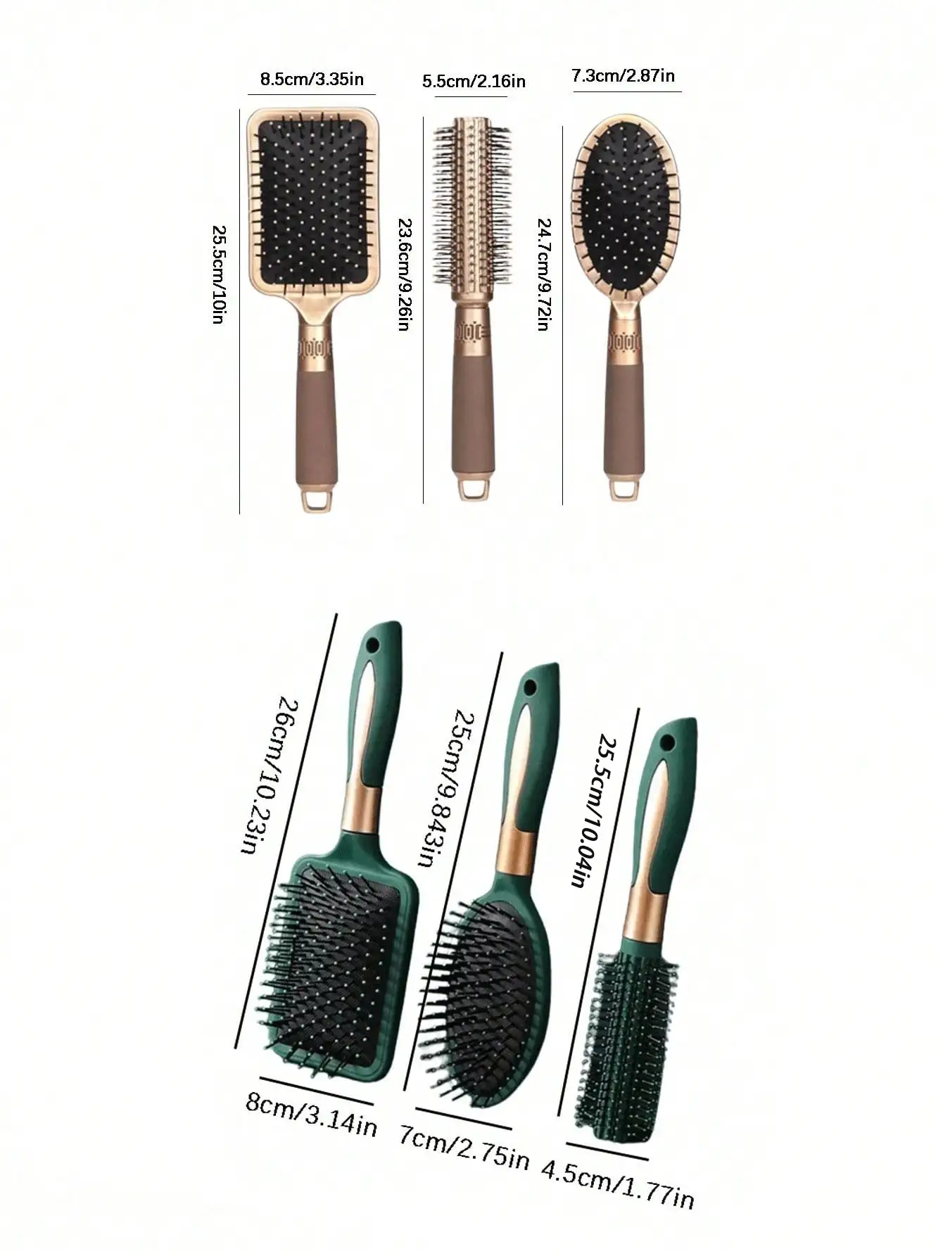 Set di 3 / 1 pettine, inclusi: pettine con cuscinetto d'aria, pettine per acconciatura, pettine per taglio, pettine per ricci, pettine con cuscinetto, pettine massaggiante, pettine a rastrello, pettine pieghevole, pettine per ricci per uso domestico, massaggiatore, massaggiatore per il cuoio capelluto, senza grovigli, pettine di plastica, adatto per asciugatura e stiratura, spazzola ovale adatta a capelli spessi, ricci, fini, lunghi, corti e tutti i tipi di capelli, unisex, pettine anti-statico ad aria, spazzola anti-statica per massaggio in plastica, pratico massaggiatore per la cura del cuoio capelluto SPA, per creare acconciature perfette. Cura del corpo per viaggio, all'aperto, sport, ufficio, scuola, clip per capelli, accessori per capelli