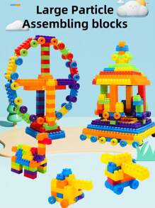 66pcs Changeable Big Particle Building Blocks, Children Educational Toy, PP Plastic Puzzle Toy For Boys & Girls, Creative Early Learning DIY Toy Set 118pcs Large Particle Building Blocks, Infant/Toddler Creative Stacking Toy, Educational Early Learning Cubes, With Storage Bag 138pcs Large Particle Building Blocks, Preschool Educational Toy, Creative Interlocking Cubes, With Storage Bag, Christmas & New Year Gift