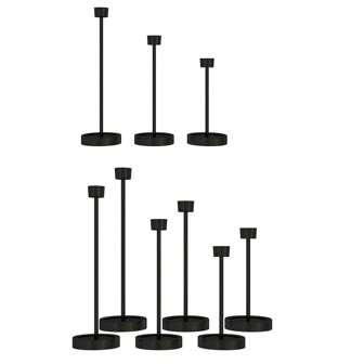 Candlestick Holders, Metal Candle Holder Set For Table ,Black Candle Stick Candle Holder For Thanksgiving Day Home Decor Gifts Birthday Graduation