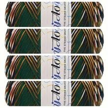 4 Ovillos de 5 cabos de Hilo de leche para bebé multicolor degradado, peso grueso para manualidades DIY como muñecas, bufandas, zapatos