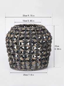 1 pièce Luminaire à suspension moderne de style bohème en corde tressée naturelle, abat-jour en rotin, abat-jour en osier, convient pour la cuisine, le restaurant et le hall d'entrée, ainsi que les lustres, lampes de table et lampadaires (sans fils). Meilleurs cadeaux - Multicolore - Voir 9