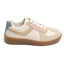 Tenis con detalles metálicos plateados y suela de goma - Multicolor - Ver 2
