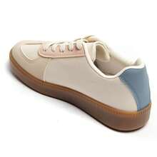 Tenis con detalles metálicos plateados y suela de goma - Multicolor - Ver 3