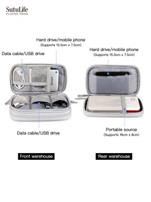 Bolsa organizadora electrónica, organizador electrónico portátil y a prueba de agua- Accesorios de viaje a China- Estuche de almacenamiento universal para cables, teléfonos celulares, batería externa