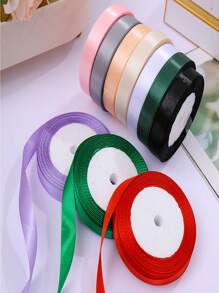 1 卷缎带、蝴蝶结材料、DIY 礼盒包装丝带、情人节礼物包装用品 - 多色 - 查看 3